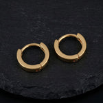 Load image into Gallery viewer, The Solitaire Prime | 18k Gold Plated 925 Sterling Silver Earrings for Men