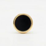 Load image into Gallery viewer, The Onyx Aura | Men’s Round Black Onyx-Style Stud Earrings