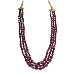 Load image into Gallery viewer, Red Ruby Beaded Multi-Layer Necklace for Women – Handcrafted Luxury Statement Jewellery