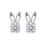 Load image into Gallery viewer, Cute Bunny Rabbit Stud Earrings | 925 Sterling Silver