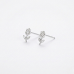 Load image into Gallery viewer, Crystal Tulip Flower Stud Earrings | 925 Sterling Silver