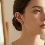 Load image into Gallery viewer, Crystal Tulip Flower Stud Earrings | 925 Sterling Silver