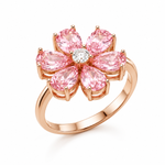 Load image into Gallery viewer, Gold Lab Grown Diamond Floral Ring for Women