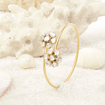 Load image into Gallery viewer, Floral polki twisted  bracelet