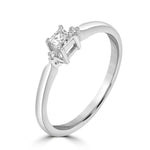 Load image into Gallery viewer, Classic Sterling Silver Moissanite Solitaire Ring