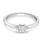 Load image into Gallery viewer, Classic Sterling Silver Moissanite Solitaire Ring
