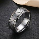 Load image into Gallery viewer, Modern Geometric Silver Men's Ring