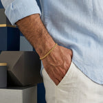 Load image into Gallery viewer, Gold Cuban Link Bracelet for Men