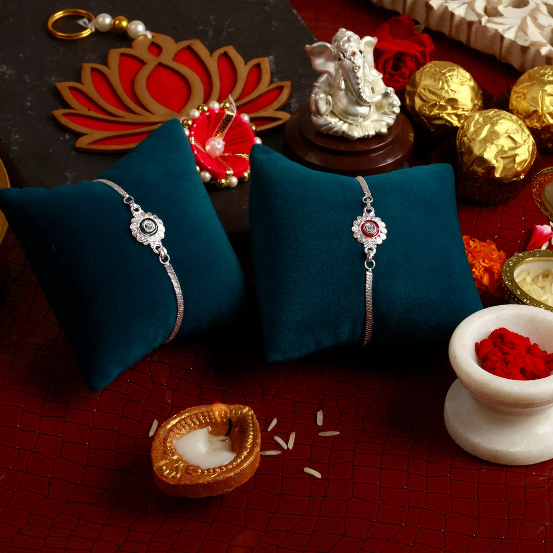 The Silver Serene Rakhi