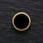 Load image into Gallery viewer, The Onyx Aura | Men’s Round Black Onyx-Style Stud Earrings