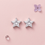 Load image into Gallery viewer, DRK Jewels 925 Silver Star Stud Earrings for Women Minimal Daily Wear