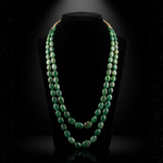 Load image into Gallery viewer, Emerald Green Beaded Multi-Layer Necklace for Women – Handcrafted Statement Jewellery