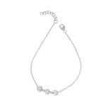 Load image into Gallery viewer, 925 Sterling Silver Adjustable Chain Bracelet for Women with Rhodium Polish