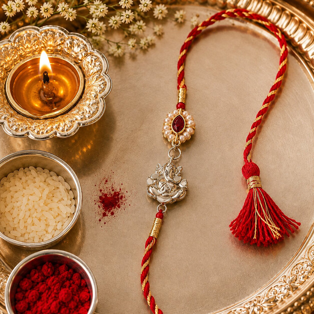 925 Sterling Silver Shubh Bandhan Rakhi