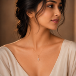 Load image into Gallery viewer, Floral Twist Lab Grown Diamond Pendant Necklace in Gold