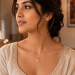 Load image into Gallery viewer, Classic Solitaire Lab Grown Diamond Pendant &amp; Stud Earrings Set in Gold