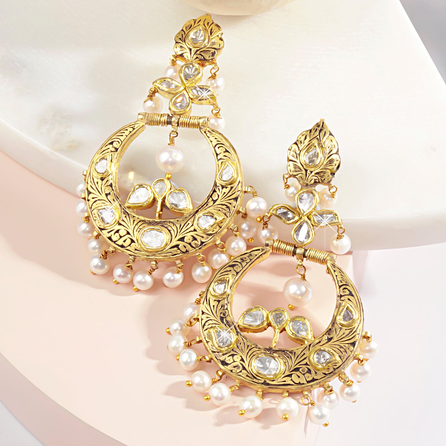 POLKI CHANDBALI EARRINGS