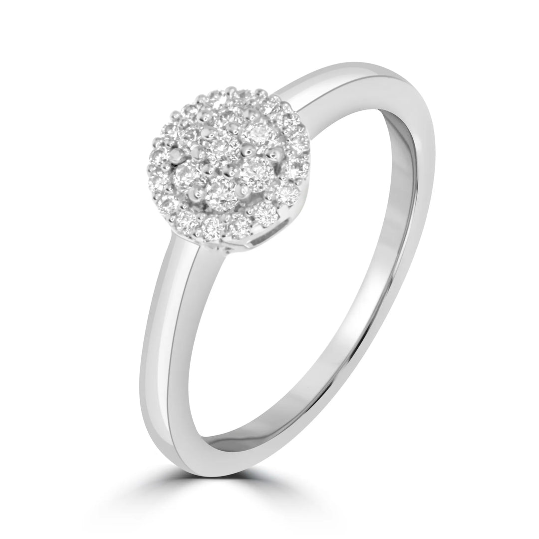High Quality Silver Plated Ring with Cubic Zirconia Stones - Affordable Jewellery Under 2000