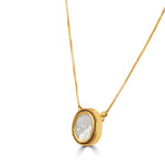 Load image into Gallery viewer, GOLD CHAIN AND SOLITAIRE POLKI PENDANT
