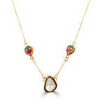 Load image into Gallery viewer, GOLD AND POLKI PENDANT CHAIN
