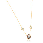 Load image into Gallery viewer, GOLD AND POLKI PENDANT CHAIN
