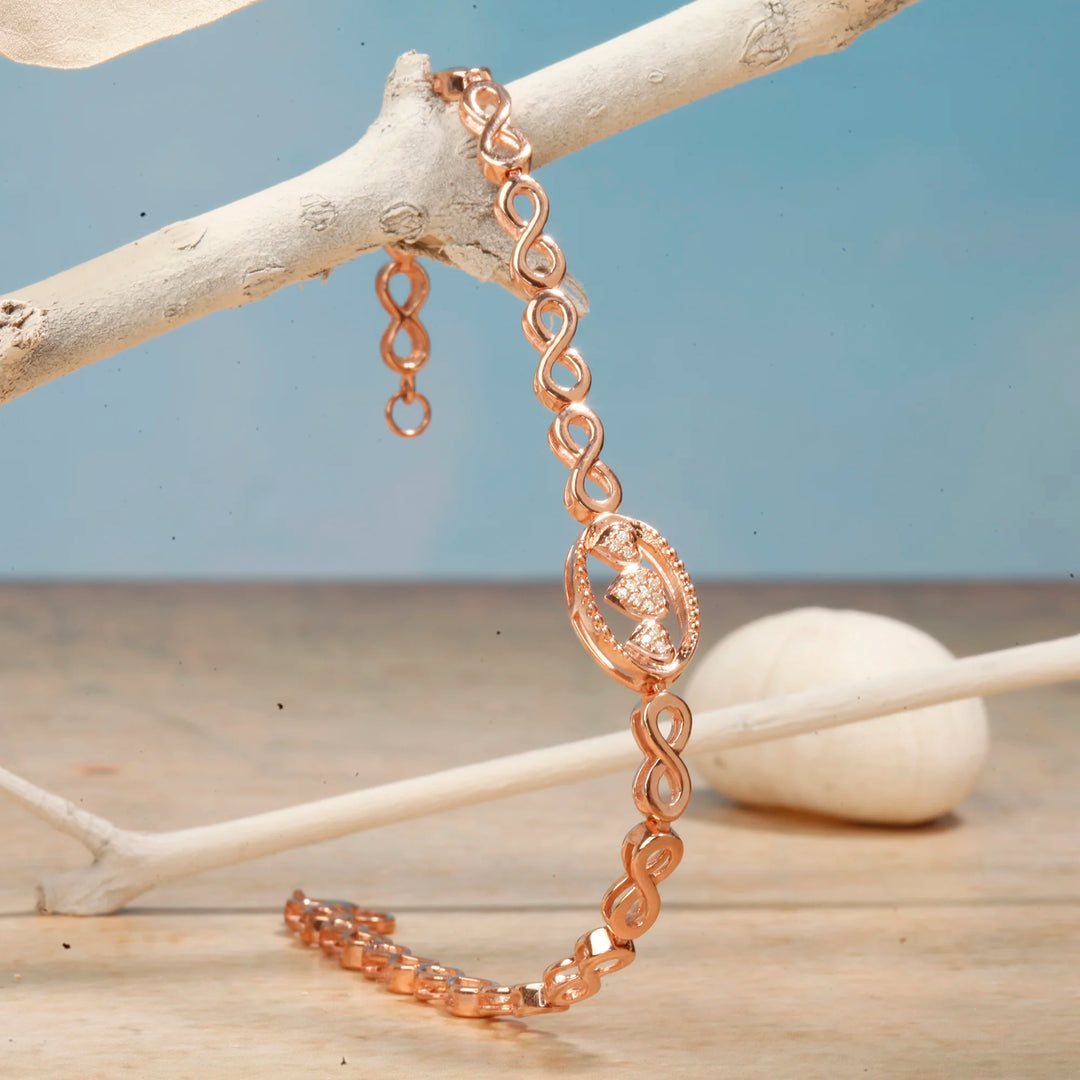 The Rose Heartbeat bracelet