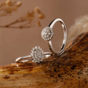 The Glitter Petal Ring