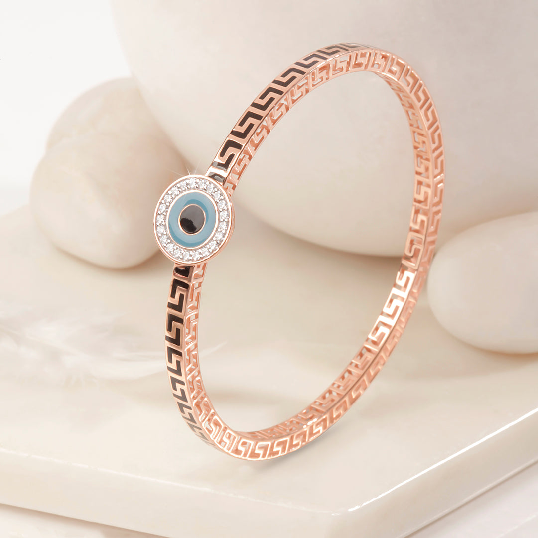 Evil Eye Gold bangle