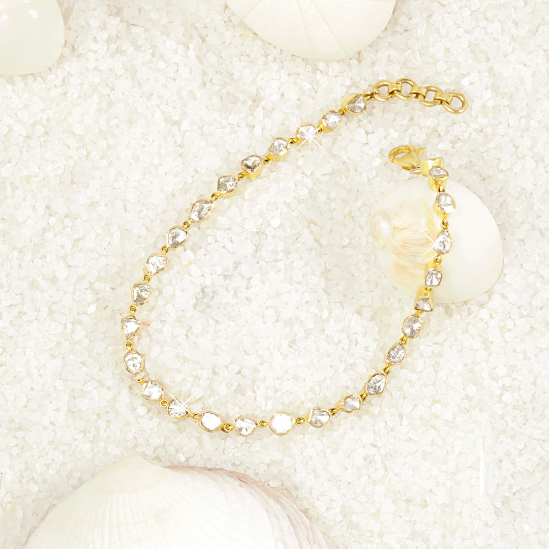Exquisite Polki Tennis bracelet
