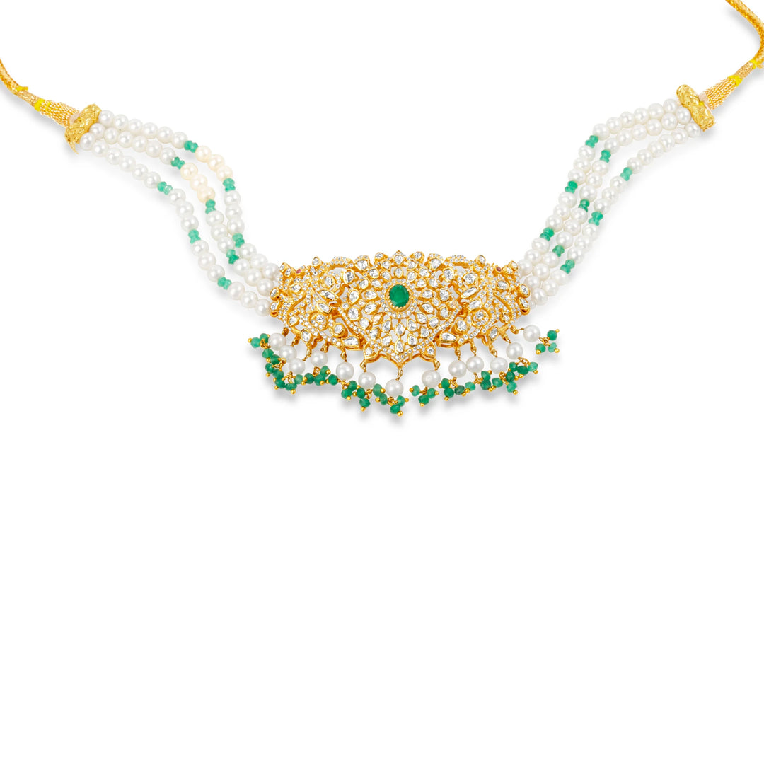 MOISANNITE POLKI CHOKER SET
