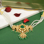 Load image into Gallery viewer, MOISANNITE POLKI CHOKER PENDANT
