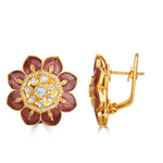 Load image into Gallery viewer, The Scarlet Blossoms Earrings
