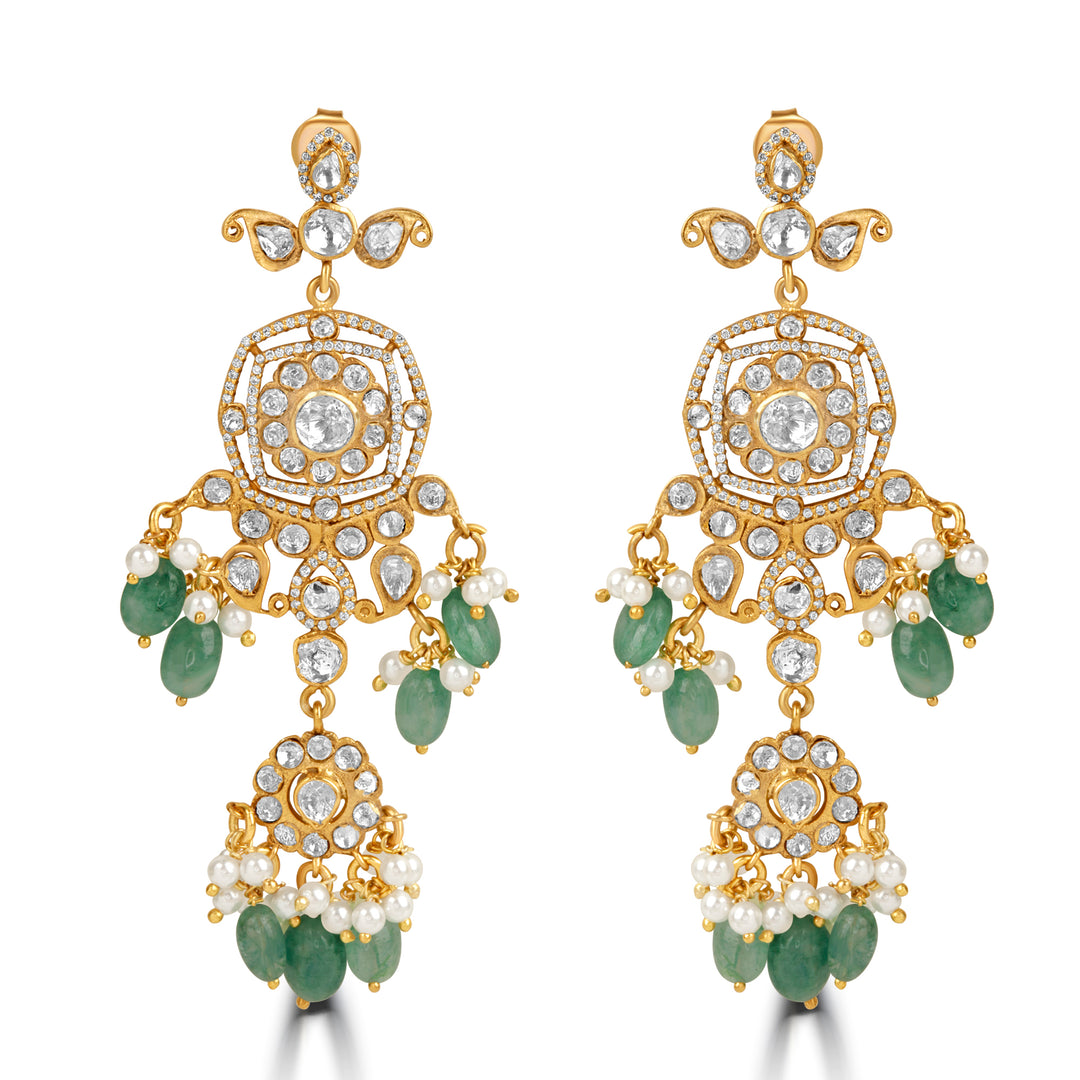 The Polki Cascade Earrings