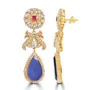 The Peacock Petal Dangles