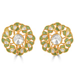 Load image into Gallery viewer, Green Rose Earrings
