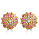 Load image into Gallery viewer, The Crimson Karanphool Earrings
