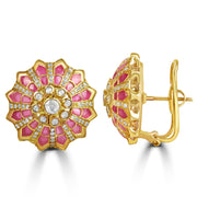 The Crimson Karanphool Earrings