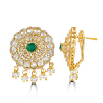 Load image into Gallery viewer, The Mini Emerald Danglers
