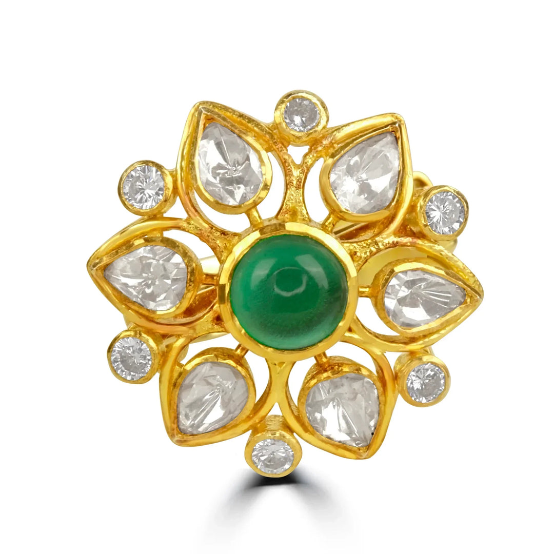 Emerald Starburst Ring