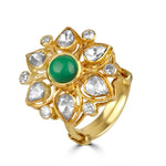 Load image into Gallery viewer, Emerald Starburst Ring
