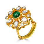 Load image into Gallery viewer, Emerald Starburst Ring
