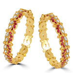 Load image into Gallery viewer, The Crimson Petal Bangles
