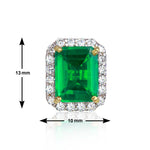 Load image into Gallery viewer, The Emerald Envy Studs
