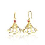 Load image into Gallery viewer, The Golden Petal Swing earrings
