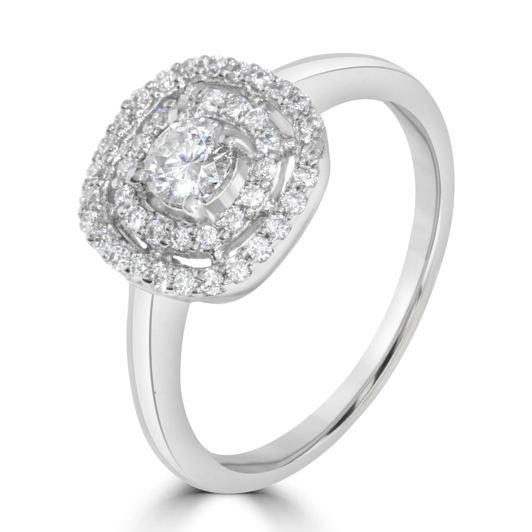 The Dazzling Halo Ring