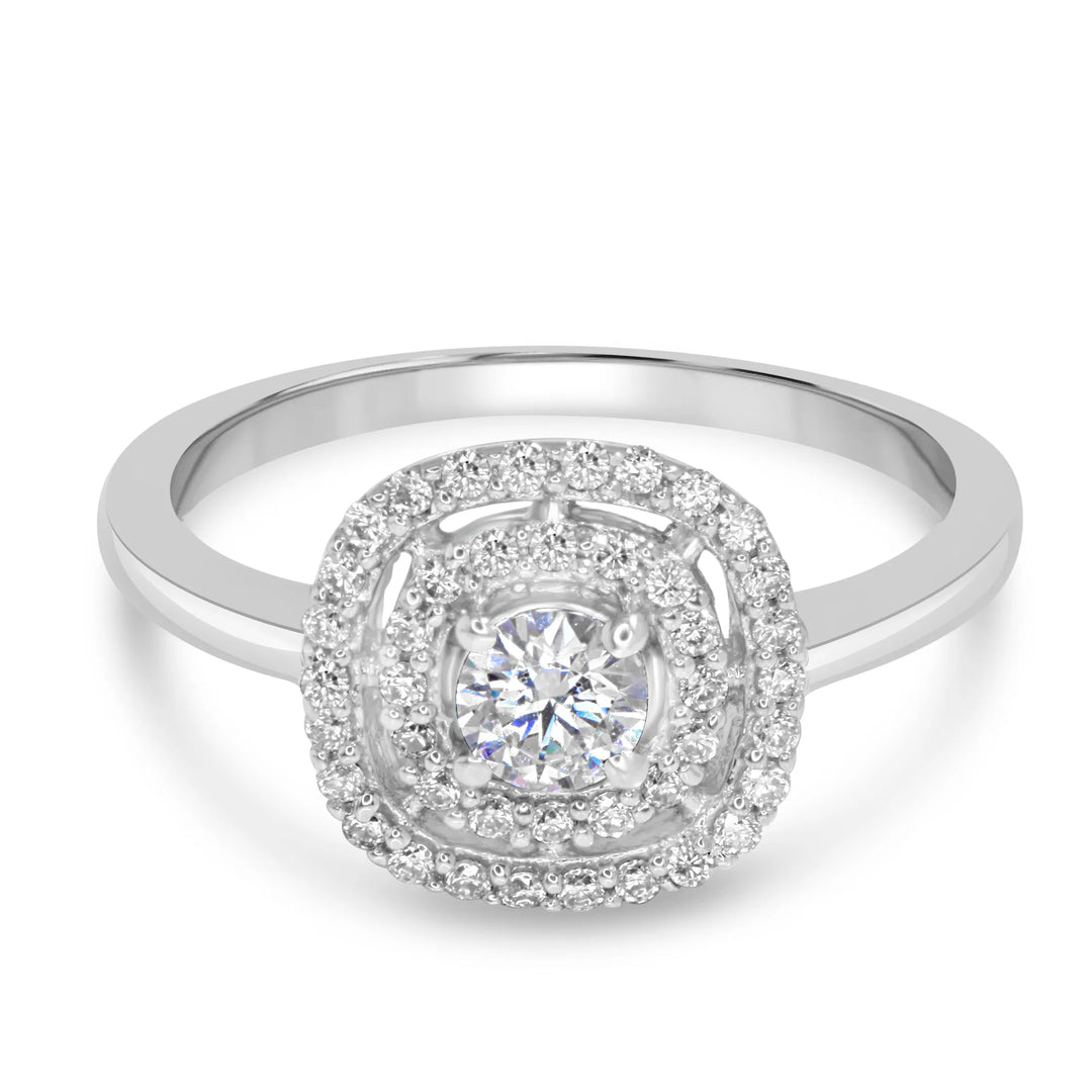 The Dazzling Halo Ring
