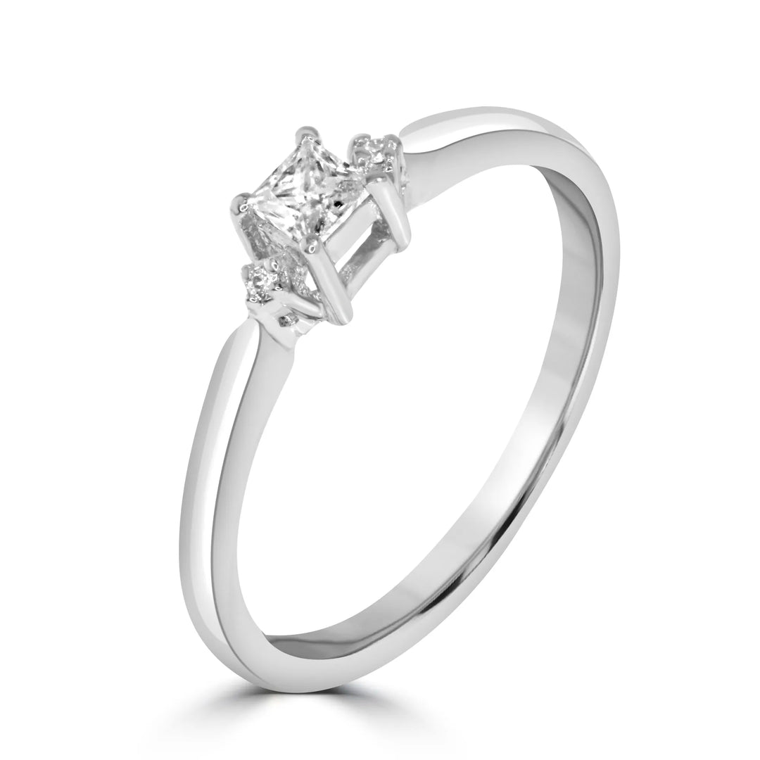 Classic Sterling Silver Moissanite Solitaire Ring