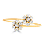 Load image into Gallery viewer, Floral polki twisted  bracelet
