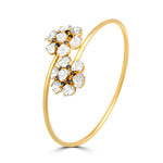 Load image into Gallery viewer, Floral polki twisted  bracelet
