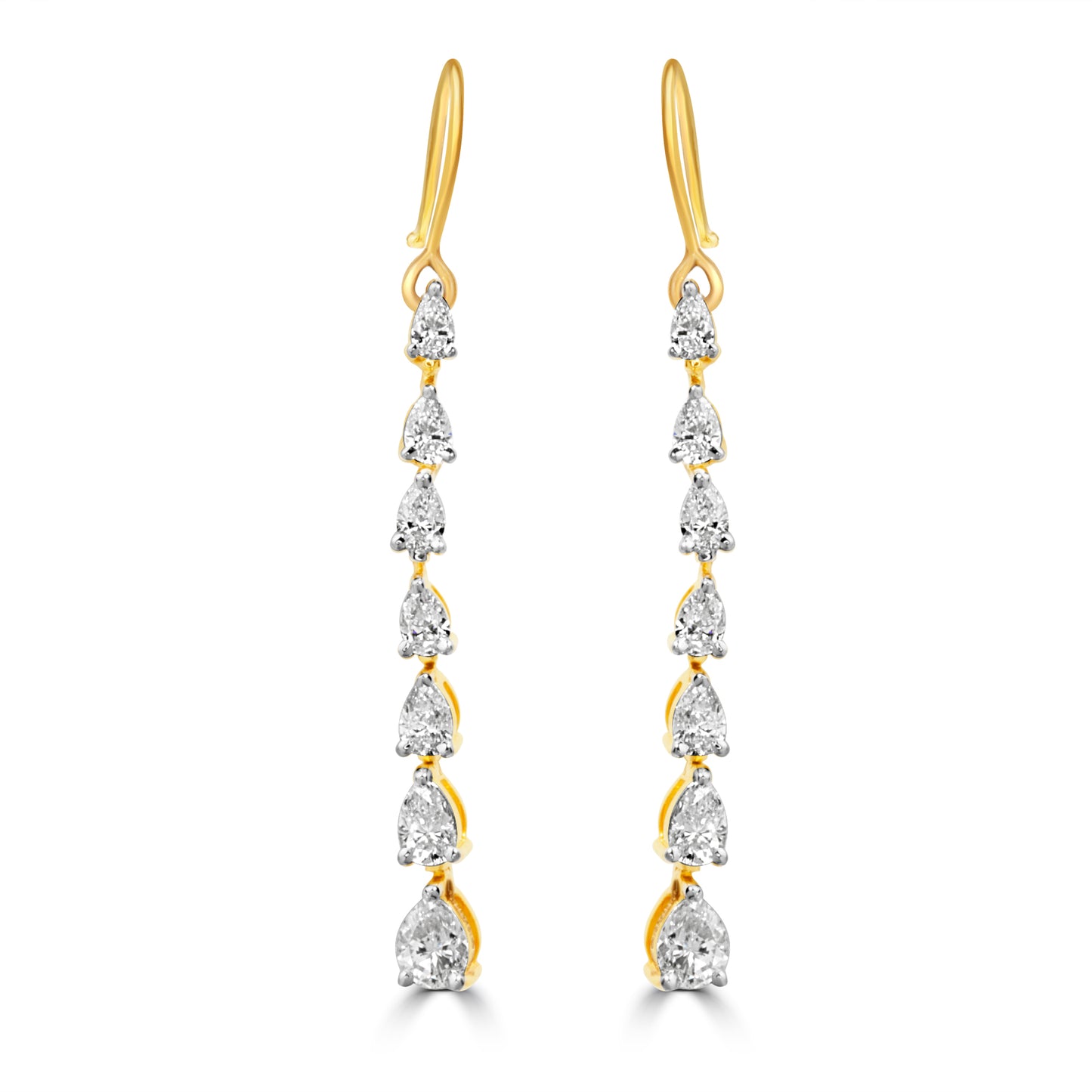 PEAR SHAPE DIAMOND EARRINGS